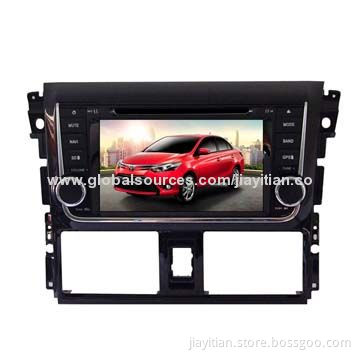 Car DVD Player/GPS Navigation System, Suitable for Toyota Vios 2014, Supports TV/BT/GPS/iPod